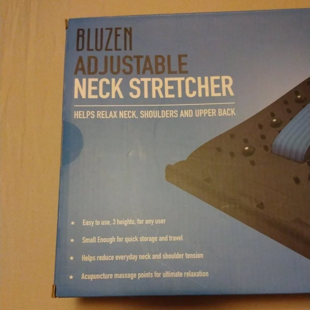 Adjustable Neck Stretcher to Relax Neck, Shoulders, Upper Back with Acupressure